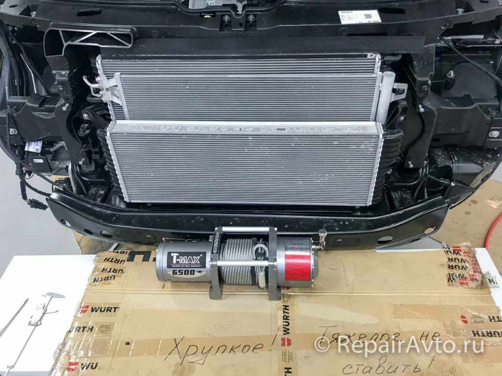 Установка лебедки на Volkswagen Caravelle