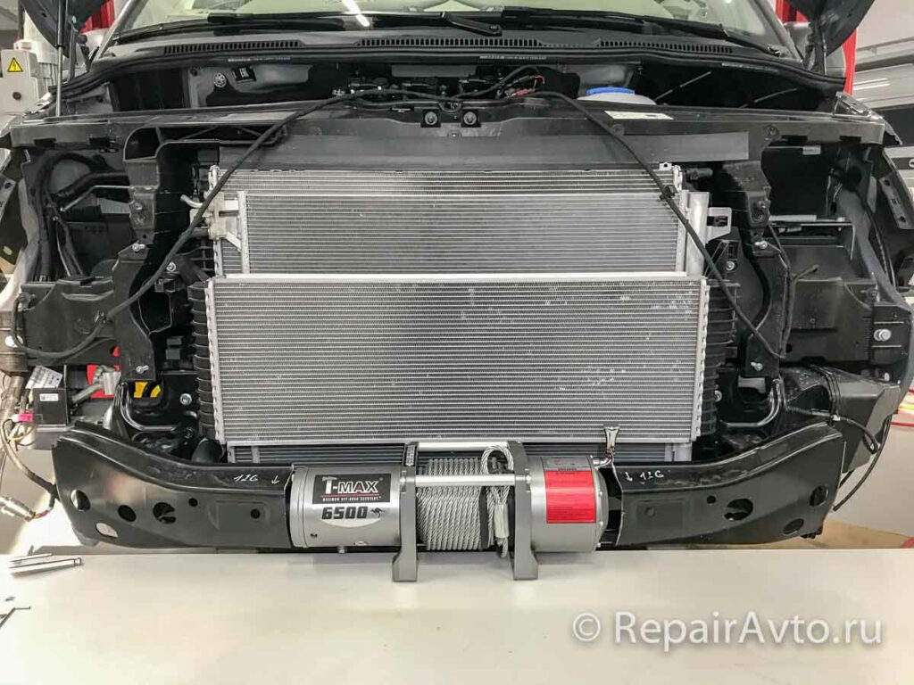 Установка лебедки на Volkswagen Caravelle