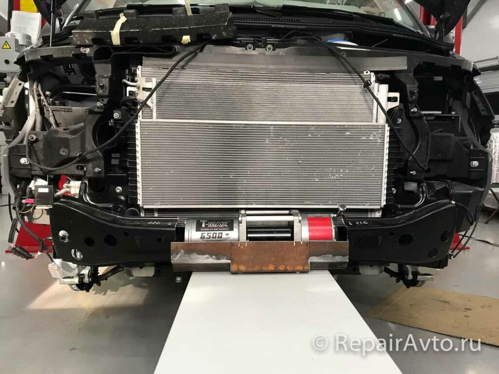 Установка лебедки на Volkswagen Caravelle