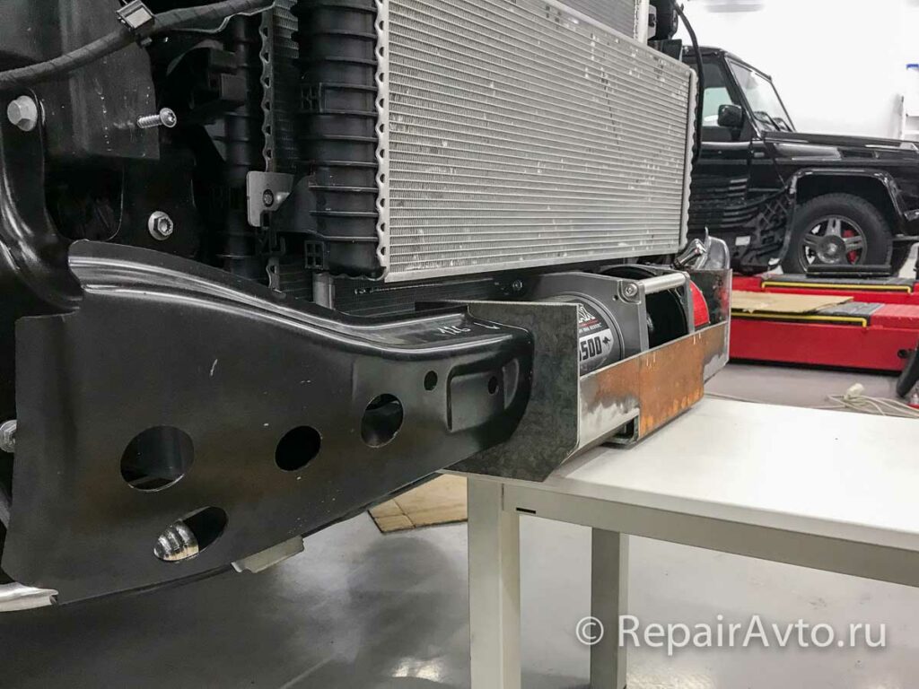 Установка лебедки на Volkswagen Caravelle