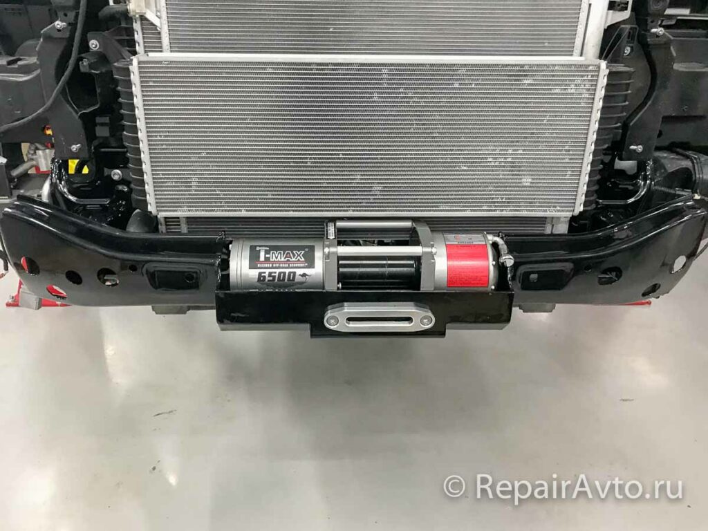 Установка лебедки на Volkswagen Caravelle