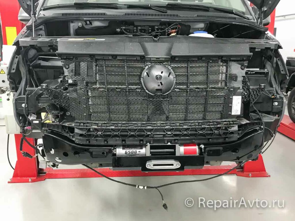 Установка лебедки на Volkswagen Caravelle