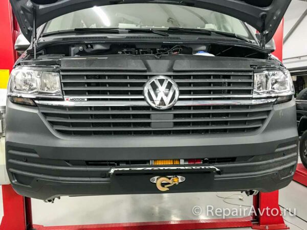 Установка лебедки на Volkswagen Caravelle