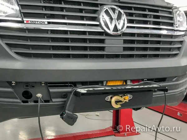 Установка лебедки на Volkswagen Caravelle