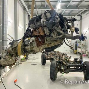 Демонтаж двигателя Land Rover Defender