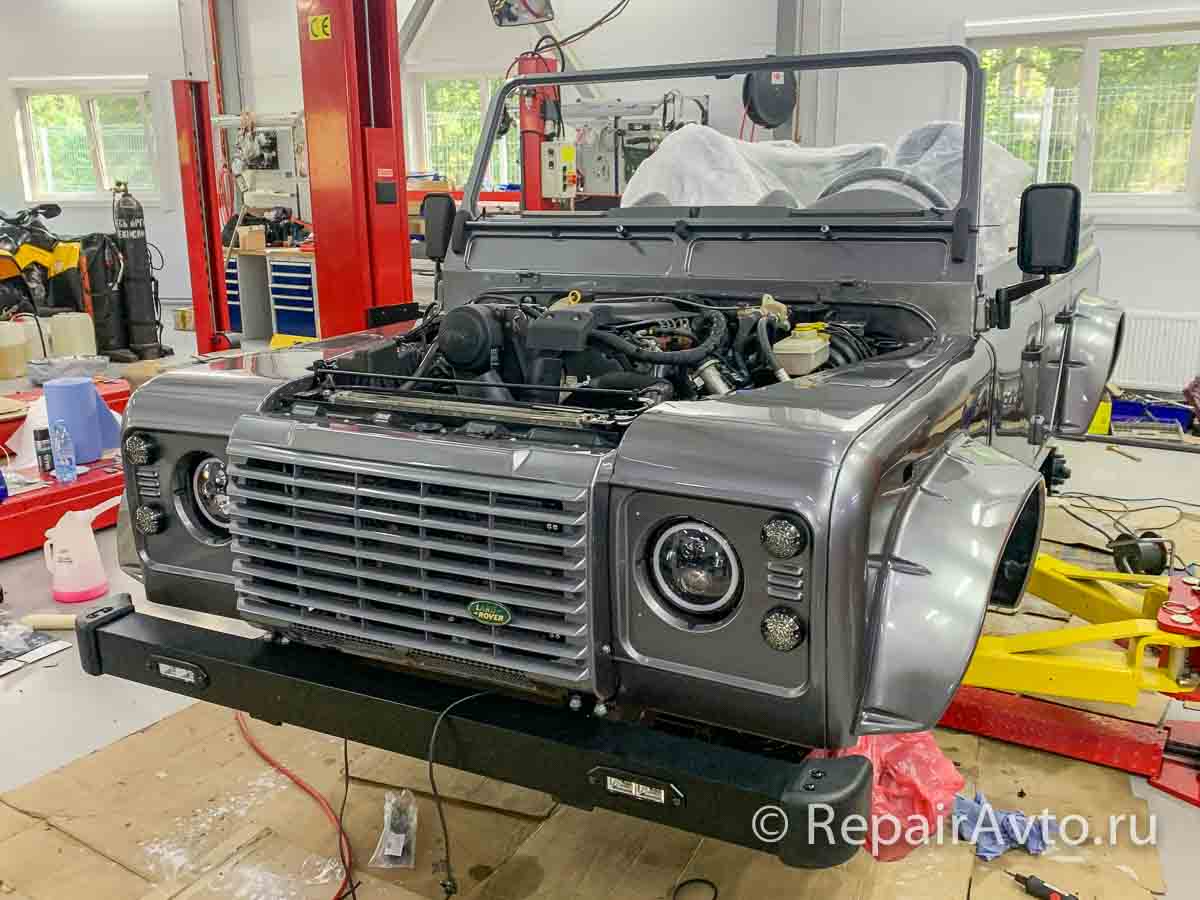 Сборка Land Rover Defender Cabriolet