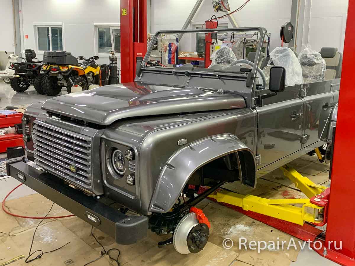 Сборка Land Rover Defender Cabriolet