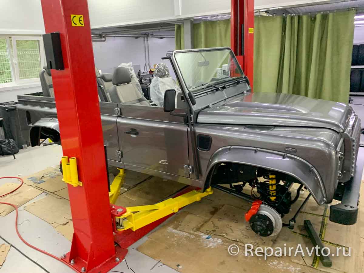 Сборка Land Rover Defender Cabriolet