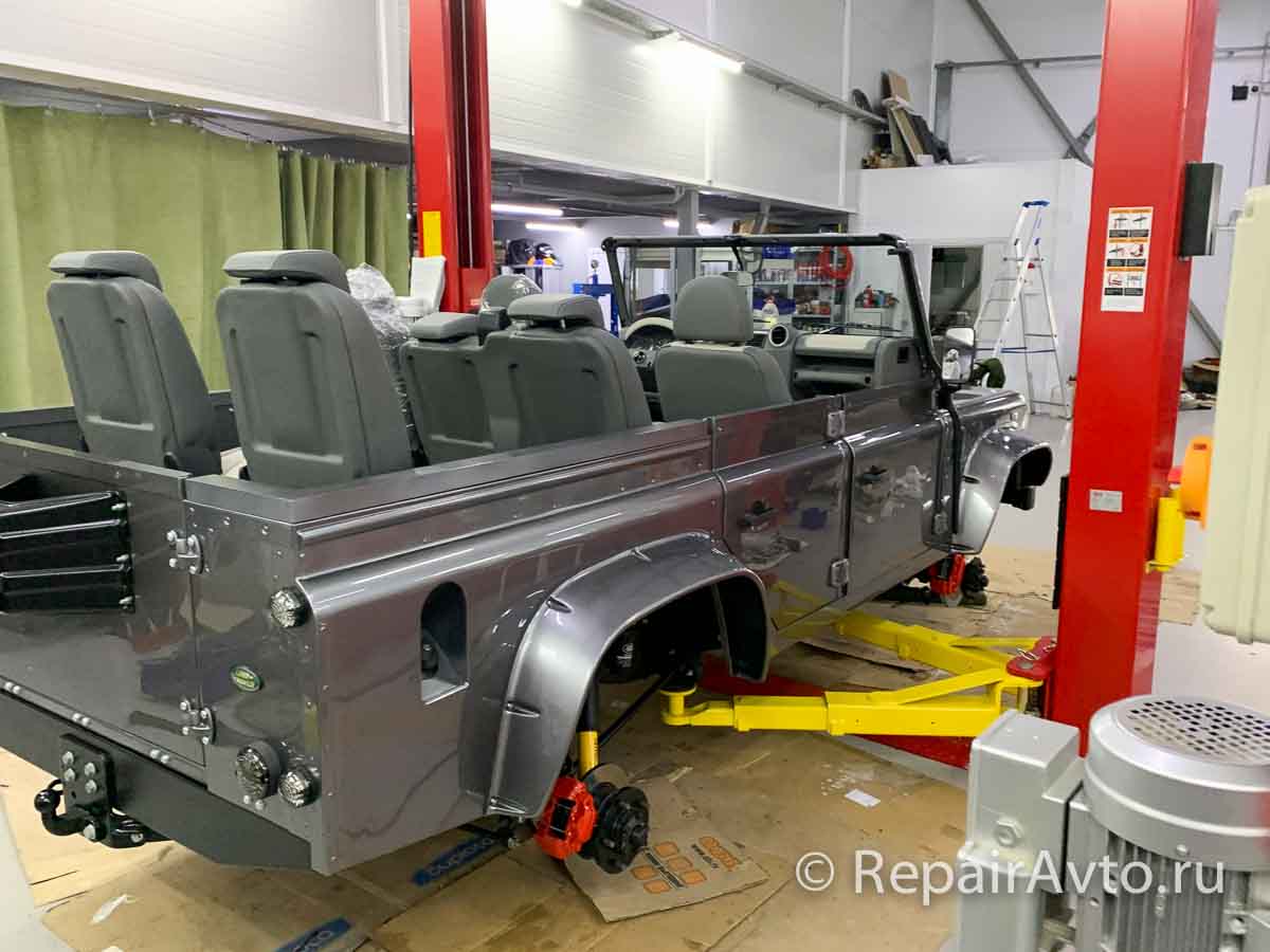 Сборка Land Rover Defender Cabriolet