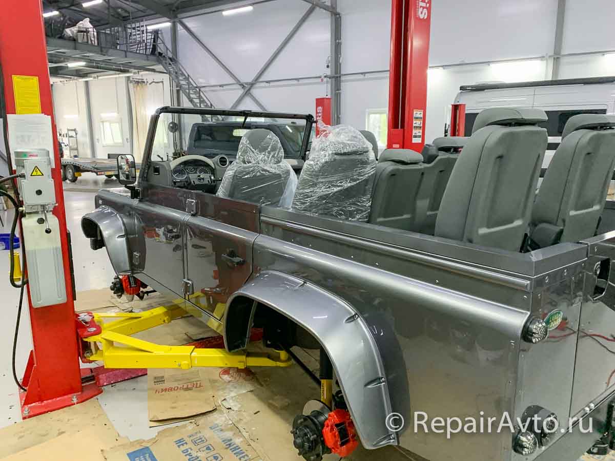Сборка Land Rover Defender Cabriolet