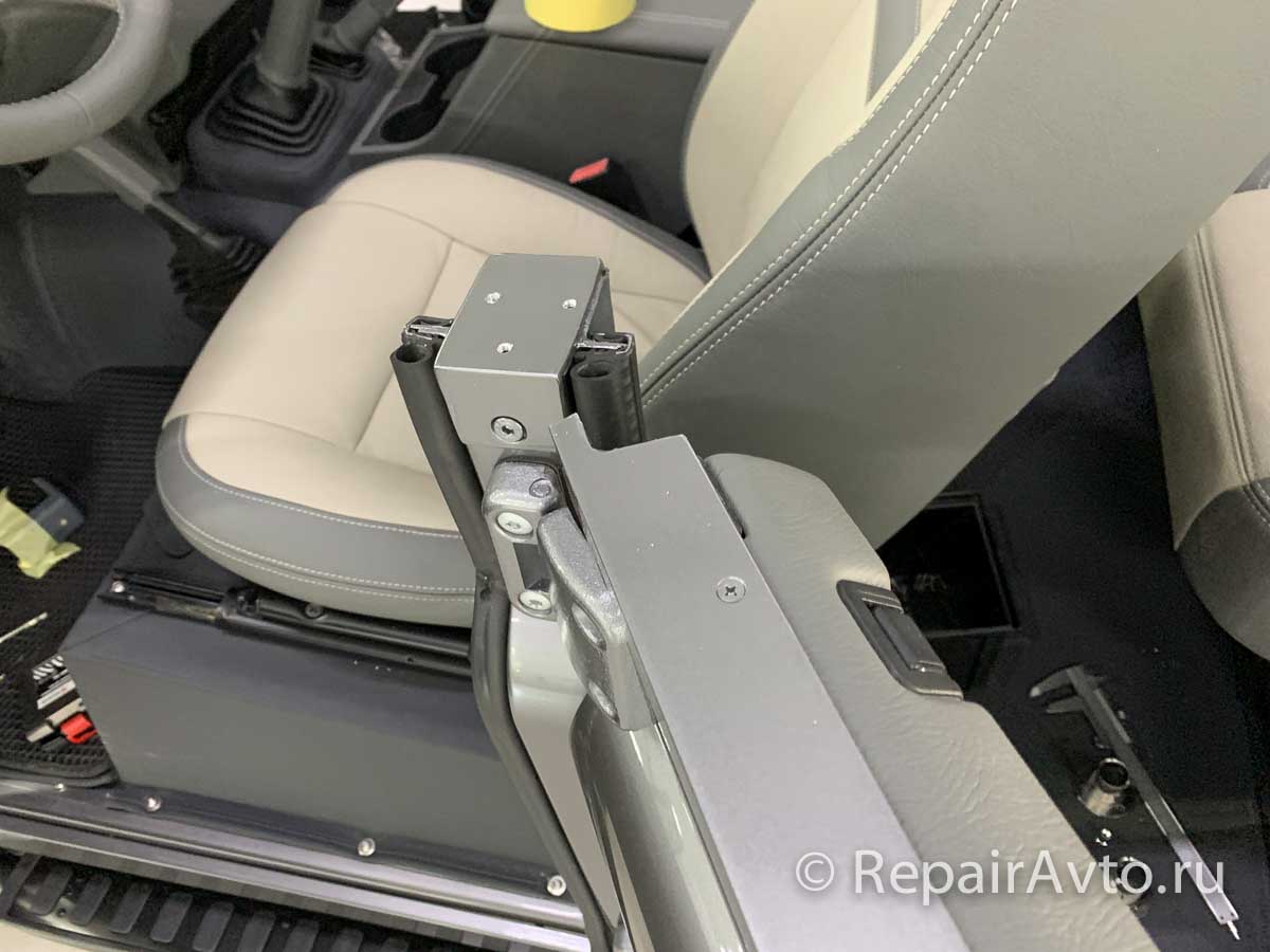 Места крепления дуг для тента Land Rover Defender Cabriolet