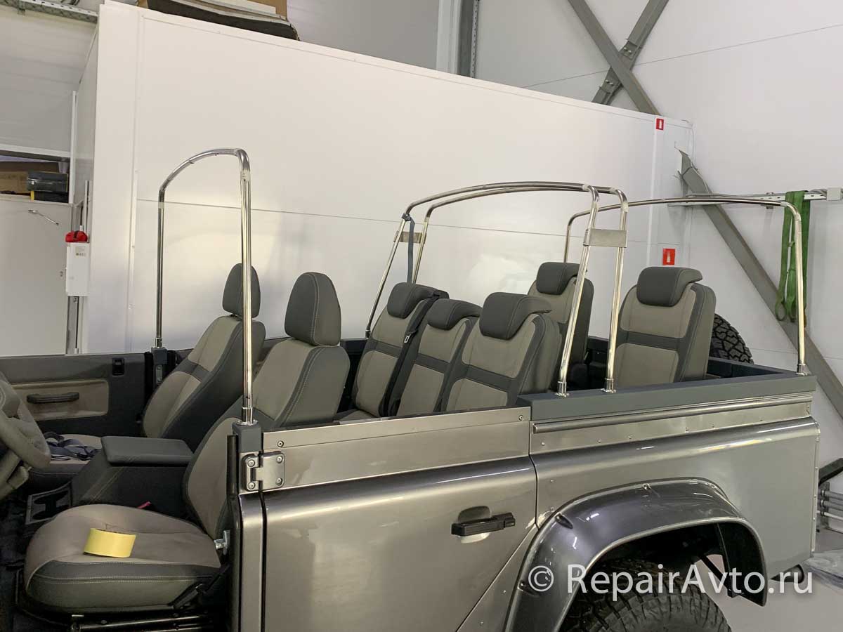 Установка тента на Land Rover Defender Cabriolet