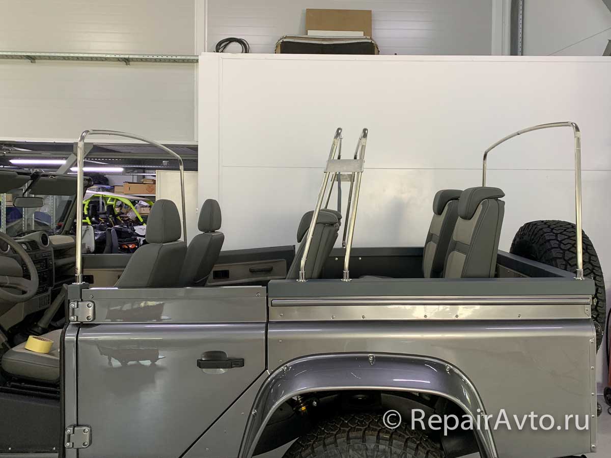 Установка тента на Land Rover Defender Cabriolet