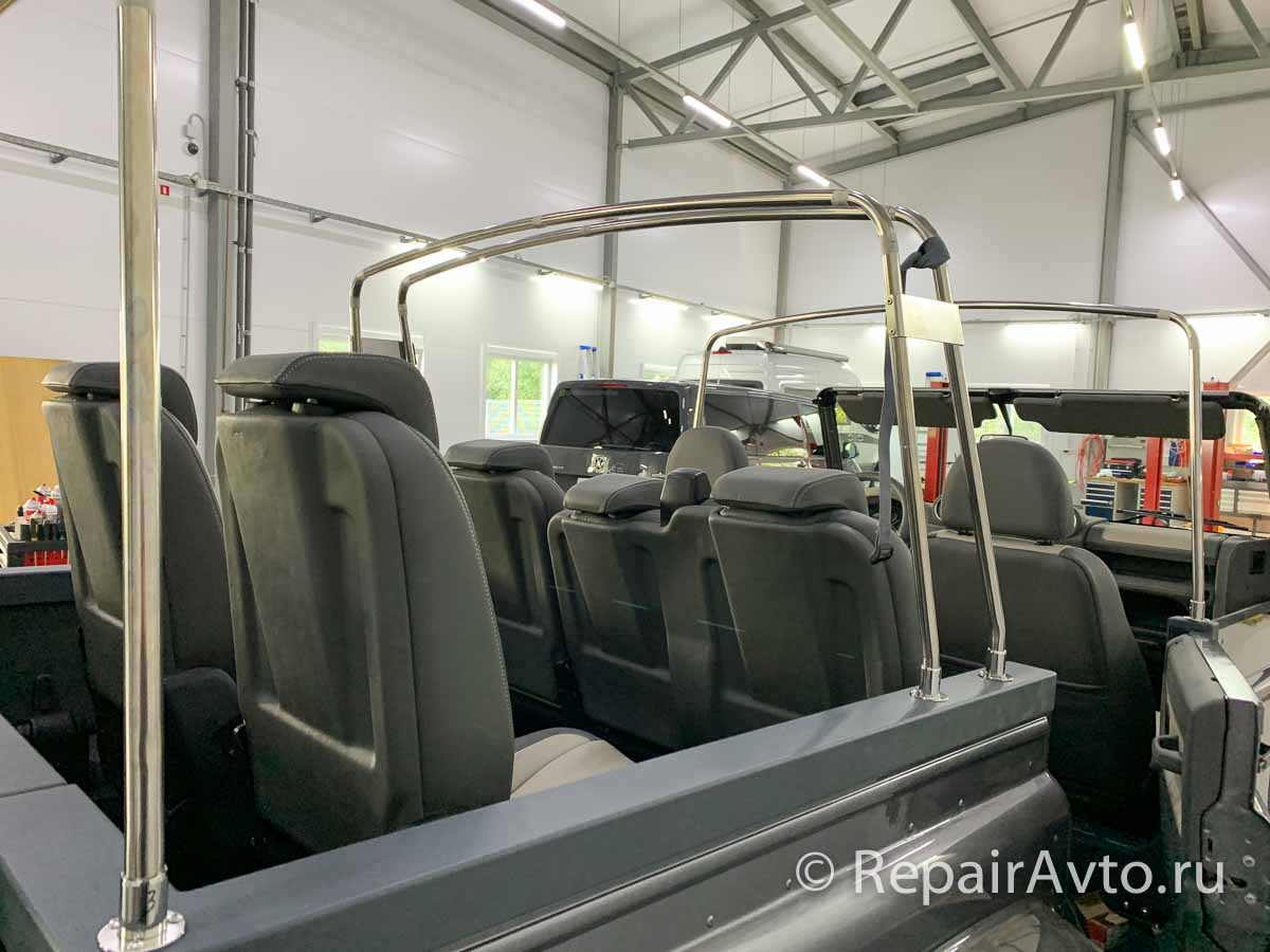 Установка тента на Land Rover Defender Cabriolet