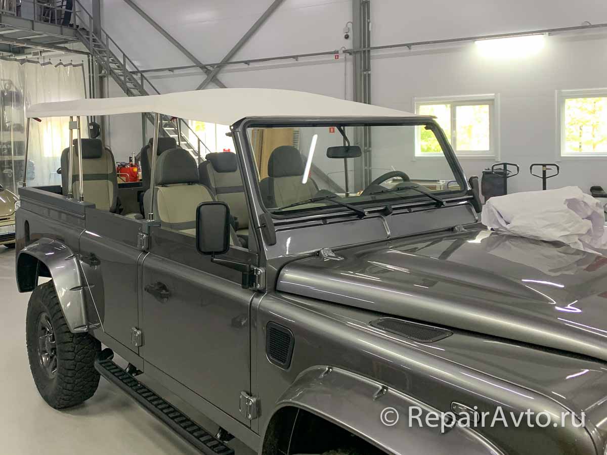 Установка тента на Land Rover Defender Cabriolet